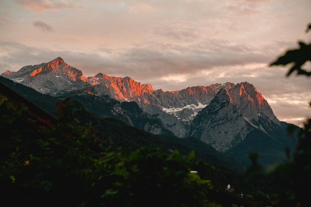 sunrise over mountains