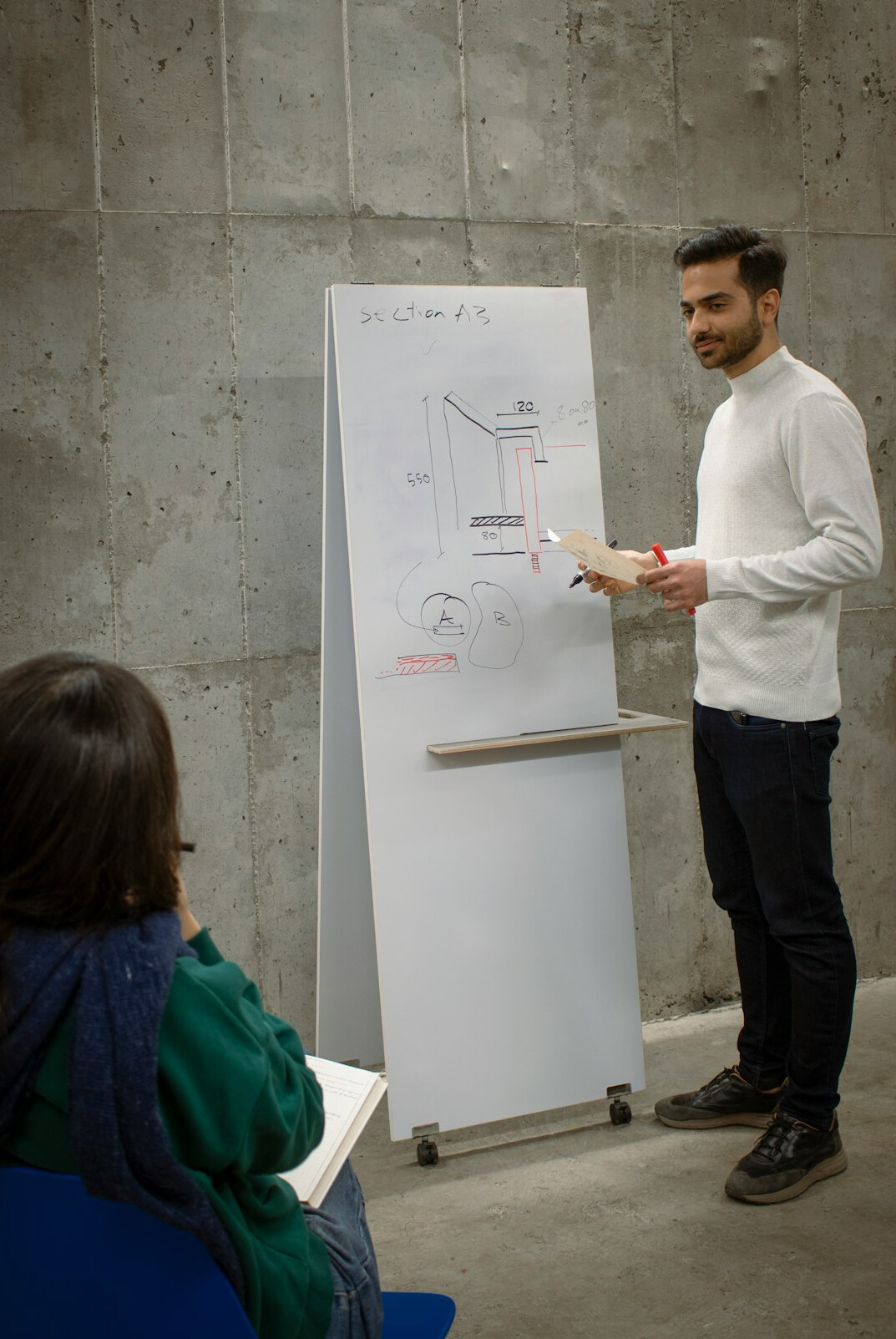 person giving presentation